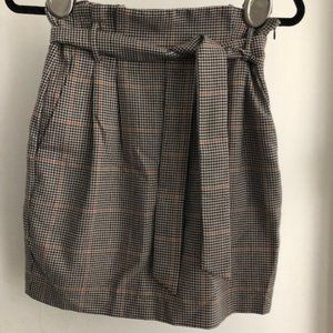 Mid-length Pencil Skirt with Tie